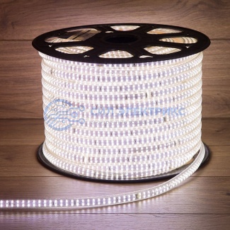 фото LED лента 220 В, 6.5x15 мм, IP67, SMD 3014, 240 LED/m, цвет свечения белый, 100 м