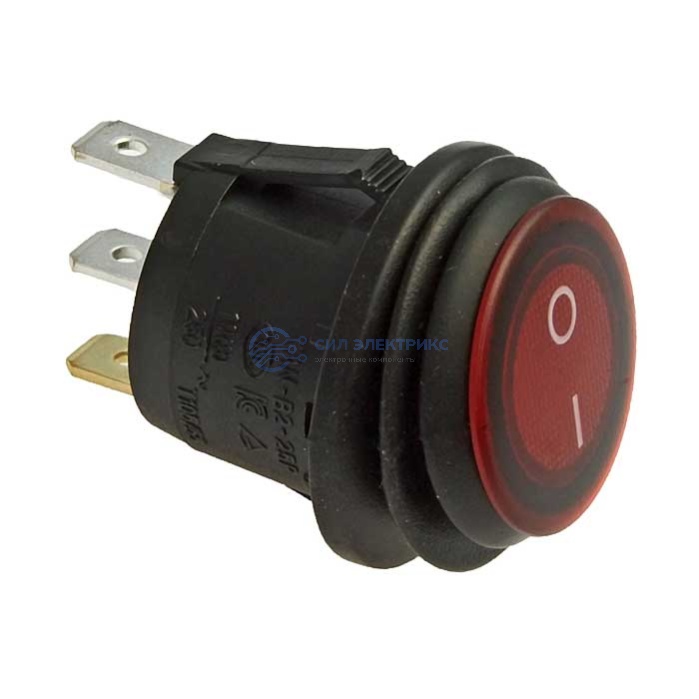 Клавишный переключатель SB040-12V RED, IP65, on-off, диаметр 20.2 мм, номинальное напряжение 12 В, ток 6 А фото Клавишный переключатель SB040-12V RED, IP65, on-off, диаметр 20.2 мм, номинальное напряжение 12 В, ток 6 А