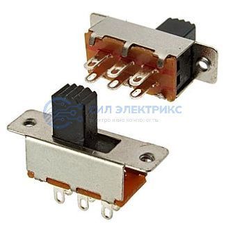 фото Движковой переключатель KBB40-2P2W on-on, 2 положения, 2 контакта, номинальное напряжение 250 В, ток 10 А