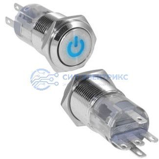 Кнопка антивандальная LAS2GQF-11ZDT/B/N on-on фото Кнопка антивандальная LAS2GQF-11ZDT/B/N on-on