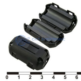 фото Фильтр ферритовый на провод ZCAT2035-0930A-BK (black)