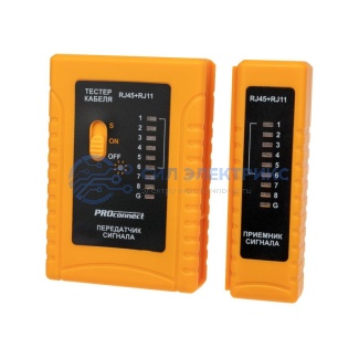 фото Тестер кабеля RJ-45+RJ-11 468 PROconnect