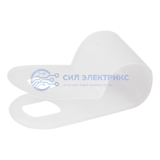 Кабельная скоба под винт REXANT 6 мм, белая, упаковка 50 шт. фото Кабельная скоба под винт REXANT 6 мм, белая, упаковка 50 шт.