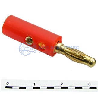 фото Штекер (гнездо, клемма) 10-0015 GOLD red