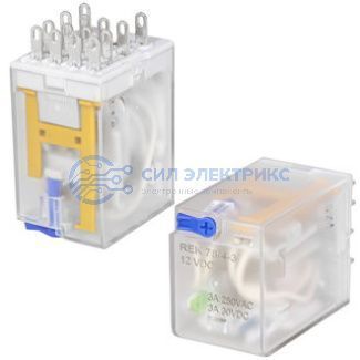 фото Реле REK 78/4-3, 48VDC, 10A, тип контактов: переключающий (SPDT), сила удержания: 105 г, рабочая температура: -40°C до +85°C