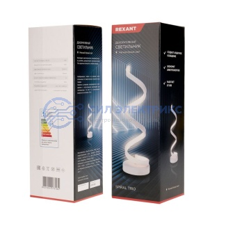 Светильник декоративный Spiral Trio, LED, 2Вт, 3000К, 5В, белый REXANT фото Светильник декоративный Spiral Trio, LED, 2Вт, 3000К, 5В, белый REXANT