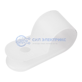Кабельная скоба под винт REXANT 12 мм, белая, упаковка 50 шт. фото Кабельная скоба под винт REXANT 12 мм, белая, упаковка 50 шт.