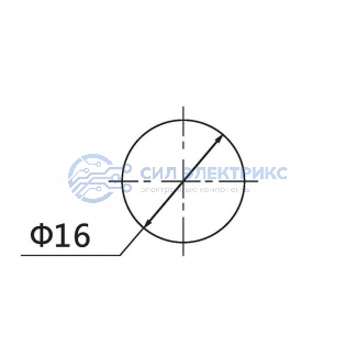 фото Индикатор Ø16 220V зеленый LED (RWE) REXANT