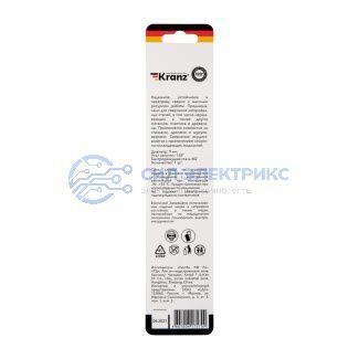 фото Сверло по металлу 9х125х81 мм «Стандарт+» (P6M5 M-2) (1 шт. в блистере) DIN 338 Kranz