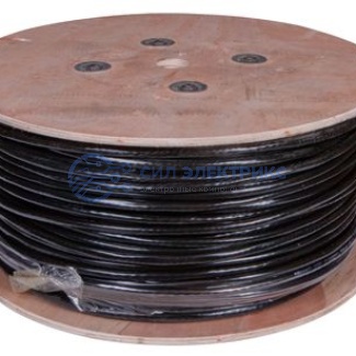 Кабель витая пара U/UTP, CAT 5е, PE, 25PR, 24AWG, OUTDOOR, SOLID, черный, 305м, РФ REXANT фото Кабель витая пара U/UTP, CAT 5е, PE, 25PR, 24AWG, OUTDOOR, SOLID, черный, 305м, РФ REXANT