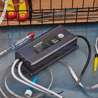 фото Источник питания тонкий 220 V AC/24 V DC 3 А 72 W с проводами, влагозащищенный (IP67)