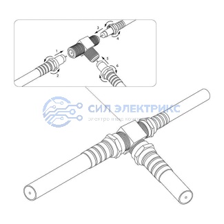 фото Переходник антенный, (3-гнезда F), тройник, (1шт) REXANT