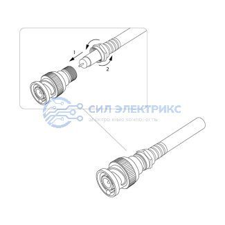фото Переход штекер BNC - гнездо F PROCONNECT