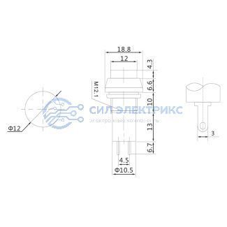 Выключатель-кнопка 250V 1 А (2с) OFF-(ON) Б/Фикс зеленая (PBS-11В) REXANT фото Выключатель-кнопка 250V 1 А (2с) OFF-(ON) Б/Фикс зеленая (PBS-11В) REXANT