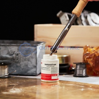 фото Флюс для пайки, паяльный жир НЕЙТРАЛЬНЫЙ, 100мл, банка REXANT