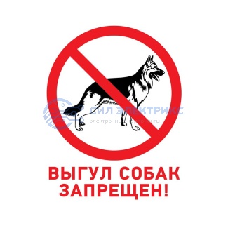 Табличка ПВХ запрещающий знак «Выгул собак запрещен» 200х200 мм REXANT фото Табличка ПВХ запрещающий знак «Выгул собак запрещен» 200х200 мм REXANT