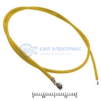 Разъем питания низковольтный HB 2,00 mm AWG26 0,3m yellow фото Разъем питания низковольтный HB 2,00 mm AWG26 0,3m yellow
