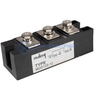 фото Диодный модуль МДД125-12 (аналог), 125 А, 1200 В, корпус E2