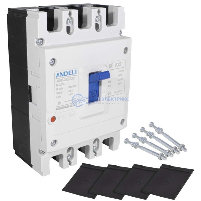 Автоматический выключатель ADM3-250L/3P 250 A, 50 kA, номинальное напряжение 400 В фото Автоматический выключатель ADM3-250L/3P 250 A, 50 kA, номинальное напряжение 400 В