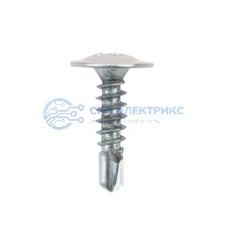 Саморез с прессшайбой ПШС сверло 4,2х16, короб (200 шт/уп) KRANZ фото Саморез с прессшайбой ПШС сверло 4,2х16, короб (200 шт/уп) KRANZ