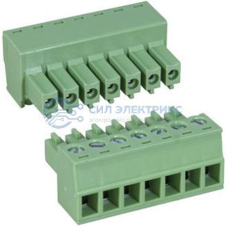 фото Клеммник 15EDGK-3,81-07P-14-00ZH, шаг 3.81 мм, 7 контактов, прямой, корпус THT