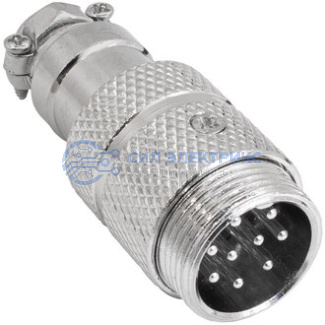 Разъем цилиндрический GX16M-9 фото Разъем цилиндрический GX16M-9