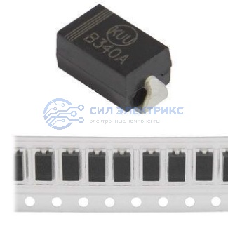 фото Диод Шоттки B340A, 3 А, 40 В, корпус SMA