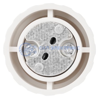 фото Переходник цокольный E14-GU5.3 белый REXANT