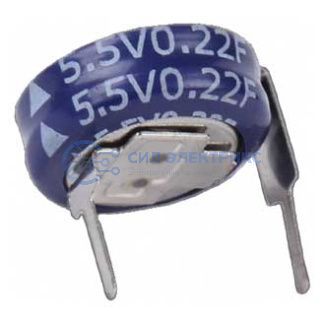 фото Ионистор SE-5R5-D224VYH3E, ёмкость 0,22 Ф, напряжение 5,5 В