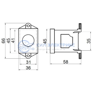 фото Адаптер для установки на DIN-рейку