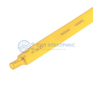 фото Трубка термоусаживаемая ТУТ нг 8,0/4,0мм, желтая, упаковка 50 шт. по 1м REXANT