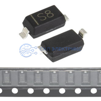 фото Диод Шоттки BAT43W, 0,3 А, 30 В, корпус SOD-123