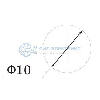 фото Индикатор c ОТРАЖАТЕЛЕМ Ø10 220V красный (RWE-209) REXANT