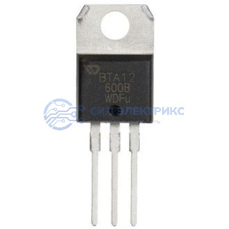 фото Симистор BTA12-600B, 600 В, 12 А, корпус TO-220AB, изолированный