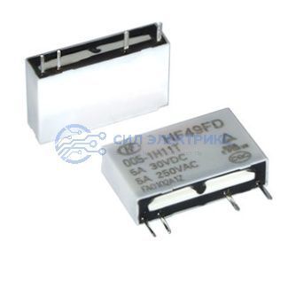 фото Реле HF49FD/005-1H11T HONGFA, 5VDC, 1A, тип контактов: нормально открытый (NO), сила удержания: 70 г, рабочая температура: -40°C до +85°C
