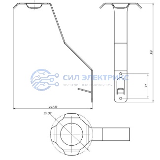фото Держатель для шлемов и экипировки, настенный, черный REXANT