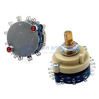 фото Галетный переключатель RCL371-2-2-12, 12 позиций, номинальное напряжение 250 В, ток 10 А
