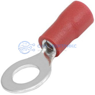фото Наконечник кольцевой изолированный RVL1.25-5 red