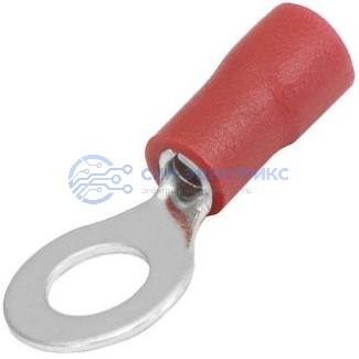 фото Наконечник кольцевой изолированный RVL1.25-5 red