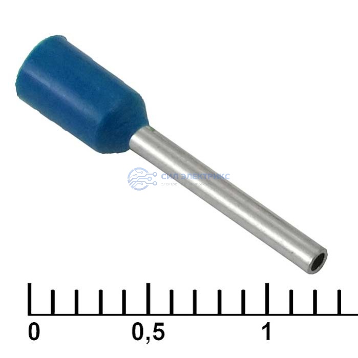 Наконечник на кабель DN00510 blue (1x10mm) фото Наконечник на кабель DN00510 blue (1x10mm)