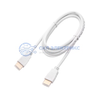 Кабель HDMI - HDMI 1,4, 2м, Gold, белый REXANT фото Кабель HDMI - HDMI 1,4, 2м, Gold, белый REXANT