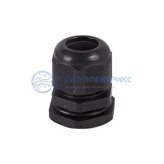 Кабельный ввод PG-16 (10-14 мм) черный фото Кабельный ввод PG-16 (10-14 мм) черный