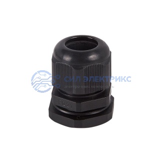 фото Кабельный ввод PG-16 (10-14 мм) черный