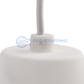 фото Патрон E27 силиконовый со шнуром 1 м белый REXANT