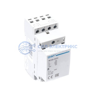 фото Контактор модульный NCH8-25/22 25А 2НЗ+2НО AC24В, 50Гц (R)
