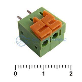 фото Клеммник нажимной XY122V-2 (5.08mm)