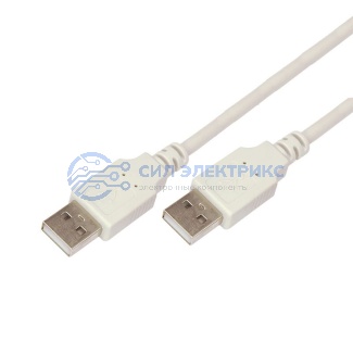 Кабель USB (шт. USB A - шт. USB A) 3 метра, серый REXANT фото Кабель USB (шт. USB A - шт. USB A) 3 метра, серый REXANT