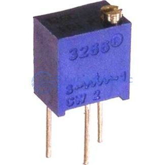 фото Резистор подстроечный 3266W, 2 кОм, многооборотный, корпус SMD