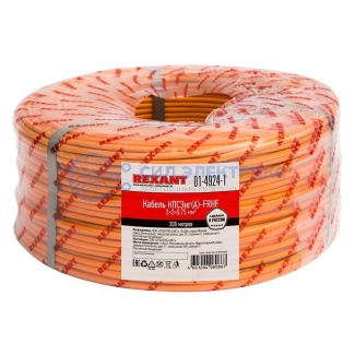 фото Кабель огнестойкий КПСЭнг(А)-FRHF 2x2x0,75мм², бухта 200м REXANT