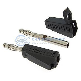 фото Штекер (гнездо, клемма) Z040 4mm Stackable Plug BLACK